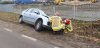 Wypadek samochodu osobowego w Przasnyszu 26.01.2020r.